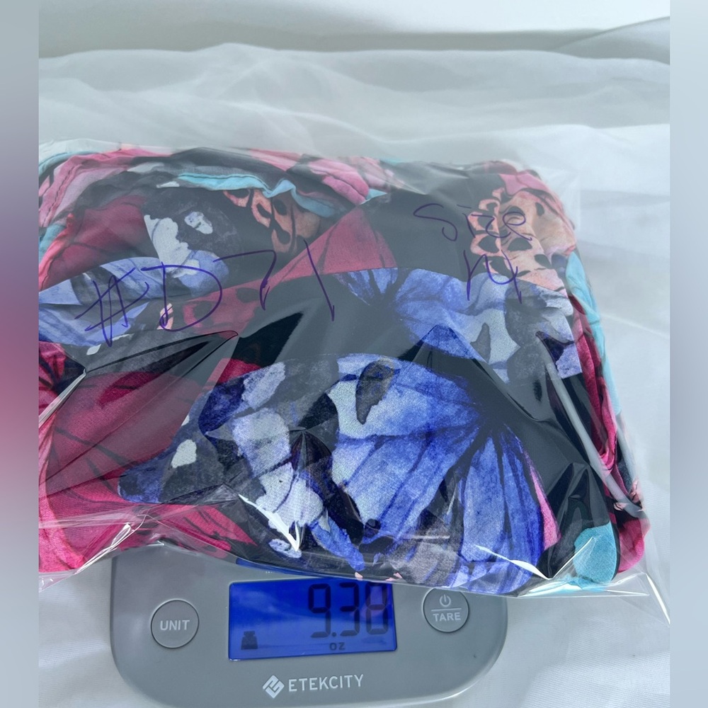Boston Proper NWT One Shoulder Butterfly Print Multicolor Whimsical Fairy 14 - Picture 12 of 12
